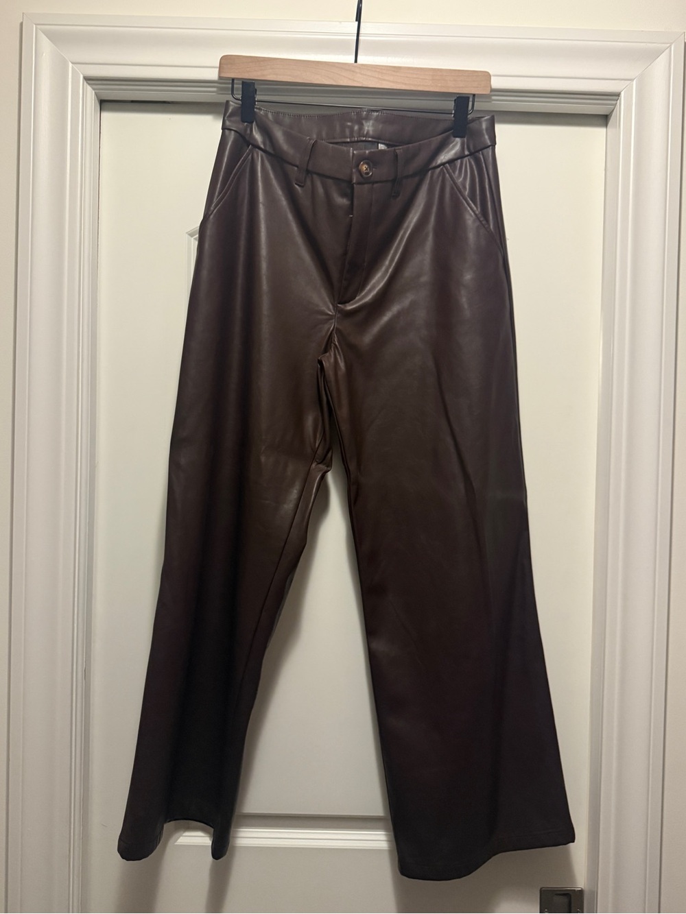 Kut from the Kloth Faux Leather Wide Leg Trousers - 8